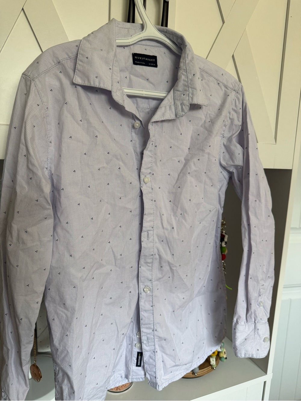 Kids' Light Purple Button-Down Shirt